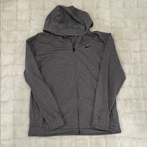 Nike Men's Gray Hooded Jacket